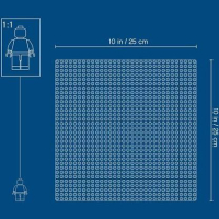 LEGO 11010 Classic Witte bouwplaat 10" x 10" / 25 cm x 25 cm voor de Wintersets Bouwplaat
